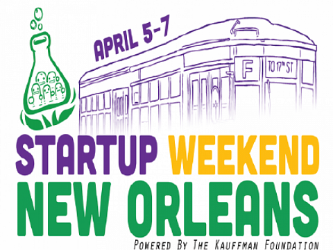 Startup Weekend New Orleans comes to the Propeller Incubator. 54-hours of business planning and pitching. April 5-7.