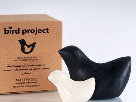 50% of all proceeds from Matter Inc.'s BirdProject Soaps benefit BP Oil Spill cleanup.